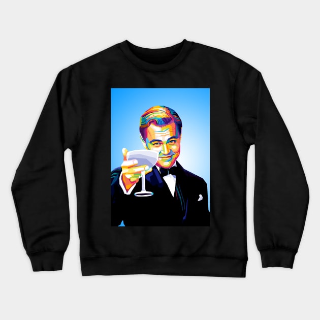 Dicaprio Wpap Pop Art Crewneck Sweatshirt by SiksisArt